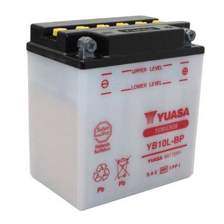 4126 BATTERIE 12V 12Ah YB10L-BP YUASA YUMICRON AVEC ENTRETIEN (Lg135xL90xH145) YUASA BATTERIES