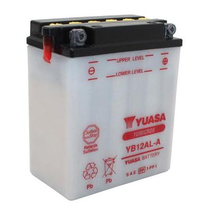 4127 BATTERIE 12V 12Ah YB12AL-A YUASA YUMICRON AVEC ENTRETIEN (Lg134xL80xH160) YUASA BATTERIES