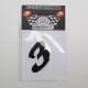 1283 AUTOCOLLANT-STICKER NUMERO 3 NOIR (H 5,5cm) (MERYT) xxx Info MERYT 