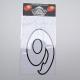 1311 AUTOCOLLANT-STICKER NUMERO 9 BLANC (H 13cm) (MERYT) xxx Info MERYT 