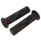 1736 REVETEMENT POIGNEE PROGRIP ON ROAD 838 DOUBLE DENSITE CLOSED END NOIR-ROUGE 122mm CLOSED END (PAIRE) (ROUTE) xxx Info PROGR