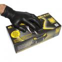 GANTS ATELIER NITRILE BLACK MAMBA ANTI-DERAPANT SPECIAL ESSENCE ET HUILE M (BOITE DE 100)