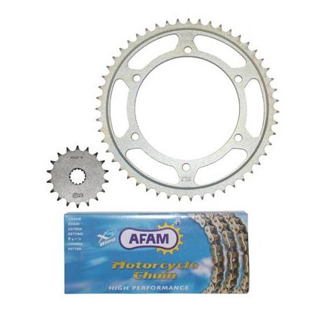 32058 KIT CHAINE ADAPTABLE YAMAHA 125 TZR 1994>1997 428 18x51 (DEMULTIPLICATION ORIGINE) -AFAM- xxx Info AFAM 