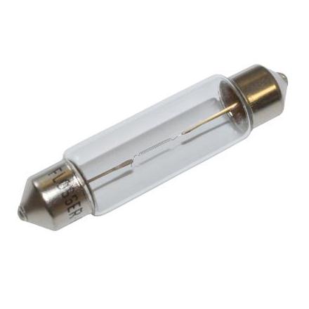 32093 AMPOULE-LAMPE 6V 10W NORME C10W CULOT SV8,5-8 NAVETTE STANDARD BLANC (FEU DE POSITION) (VENDU A L'UNITE) -SELECTION P2R-