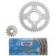 32053 KIT CHAINE ADAPTABLE HONDA 125 CBR R 2004>2010 428 15x42 (DEMULTIPLICATION ORIGINE) -AFAM- xxx Info AFAM 