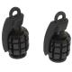 21361 BOUCHON DE VALVE REPLAY GRENADE NOIR (PAIRE) xxx Info REPLAY 