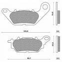 PLAQUETTE DE FREIN NEWFREN POUR YAMAHA 135 CRYPTON 2006-2013 AV, 125 N-MAX 2017- AR, 125 TRICITY 2017- AR, 300 TRICITY 2020- AR 