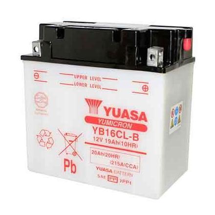 27417 BATTERIE 12V 19Ah YB16CL-B YUASA YUMICRON AVEC ENTRETIEN (Lg175xL100xH175) YUASA BATTERIES