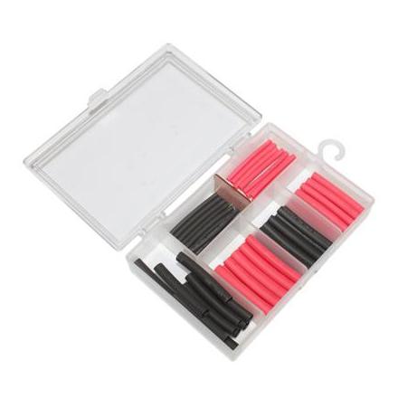 27639 GAINE THERMORETRACTABLE NOIR ET ROUGE (BOITE DE 60 PIECES) xxx Info P2R (Motorisé) 