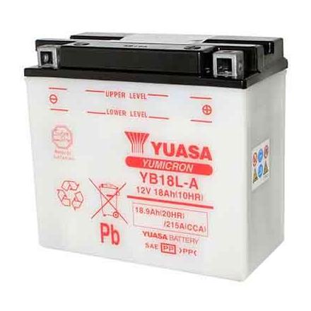 27653 BATTERIE 12V 18Ah YB18L-A YUASA YUMICRON AVEC ENTRETIEN (Lg180x90x162) YUASA BATTERIES