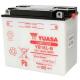 27655 BATTERIE 12V 19Ah YB16L-B YUASA YUMICRON AVEC ENTRETIEN (Lg175xL100xH155) YUASA BATTERIES