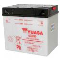 BATTERIE 12V 28 Ah 53030 YUASA YUMICRON AVEC ENTRETIEN (Lg186xL130xH171mm)