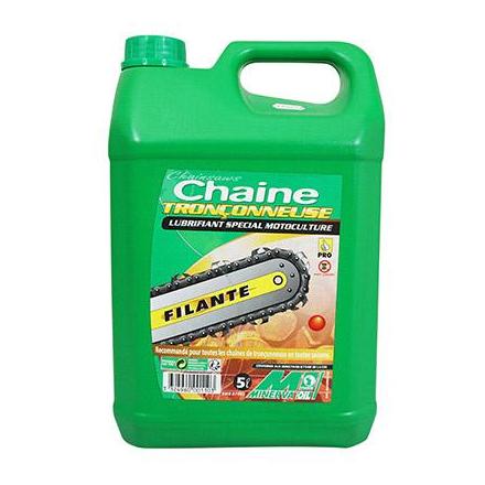 HUILE DE CHAINE TRONCONNEUSE MINERVA FILANTE (5L) (100% MADE IN FRANCE) -  FP MOTO