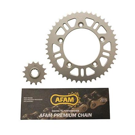 138803 KIT CHAINE ADAPTABLE KTM 65 SX 2011> 420 14x46 -AFAM- xxx Info AFAM 