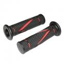 REVETEMENT POIGNEE REPLAY ON ROAD RUN BASE NOIR-ROUGE 120mm - CLOSED END (PAIRE)