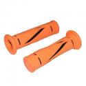 REVETEMENT POIGNEE REPLAY ON ROAD RUN FLUO ORANGE 120mm - CLOSED END (PAIRE)