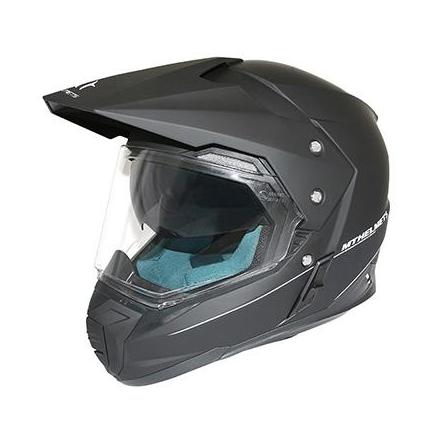 137898 CASQUE CROSS ADULTE MT SYNCHRONY SV DUOSPORT SOLID DOUBLE ECRANS NOIR MAT XL xxx Info MT 