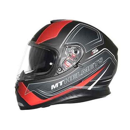 137803 CASQUE INTEGRAL MT THUNDER 3 SV TRACE NOIR MAT-ROUGE M (DOUBLE ECRANS PINLOCK READY) xxx Info MT 