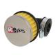 18889 FILTRE A AIR REPLAY R BOX FC CHROME-JAUNE FIXATION COUDEE 90° DIAM 35-28 xxx Info REPLAY 