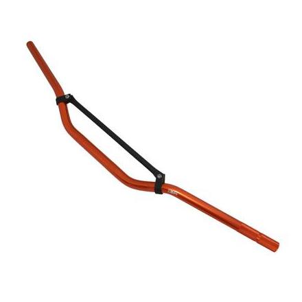 18907 GUIDON 50 A BOITE REPLAY CROSS ALU DIAM 22,2mm L810mm H105mm ORANGE AVEC BARRE DE RENFORT xxx Info REPLAY 