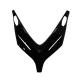 23591 CARENAGE-DESSUS TABLIER AV MAXISCOOTER ADAPTABLE YAMAHA 500 TMAX 2001>2007 NOIR BRILLANT (PARTIE SUPERIEURE) -P2R- xxx In