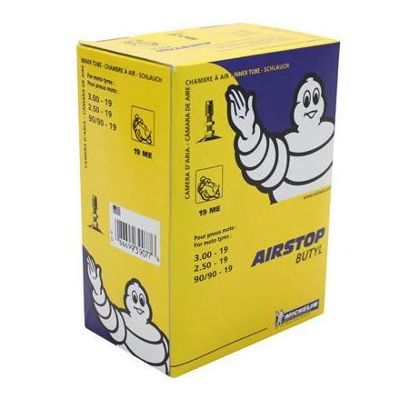 23060 CHAMBRE A AIR 19'' 2.50-19 , 3.00-19 , 90-90-19 MICHELIN 19ME VALVE TR4 xxx Info MICHELIN (Motorisé) 