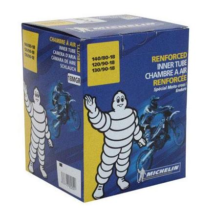 23063 CHAMBRE A AIR 18'' 100-100-18 A 130-90-18 MICHELIN 18MGR VALVE TR4 xxx Info MICHELIN (Motorisé) 