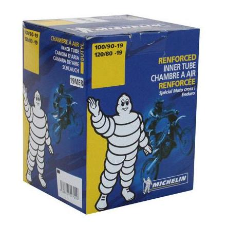 23064 CHAMBRE A AIR 19'' 100-90-19 A 120-80-19 MICHELIN 19MER VALVE TR4 (STANDARD) xxx Info MICHELIN (Motorisé) 