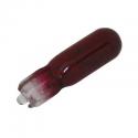 AMPOULE-LAMPE 12V 1,2W NORME W1,2W CULOT W2x4,6D WEDGE STANDARD ROUGE (COMPTEUR) (BOITE DE 10) -P2R-