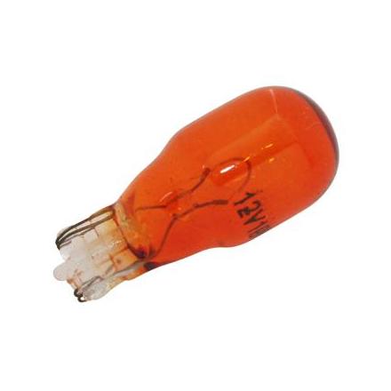 24253 AMPOULE-LAMPE 12V 10W NORME T13 CULOT W2,1x9,5D WEDGE STANDARD ORANGE (CLIGNOTANT) (BOITE DE 10) -P2R- xxx Info P2R (Moto