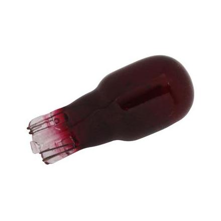 24254 AMPOULE-LAMPE 12V 10W NORME T13 CULOT W1,2x9,5D WEDGE ROUGE (COMPTEUR) (BOITE DE 10) -P2R- xxx Info P2R (Motorisé) 