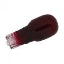 AMPOULE-LAMPE 12V 10W NORME T13 CULOT W1,2x9,5D WEDGE ROUGE (COMPTEUR) (BOITE DE 10) -P2R-