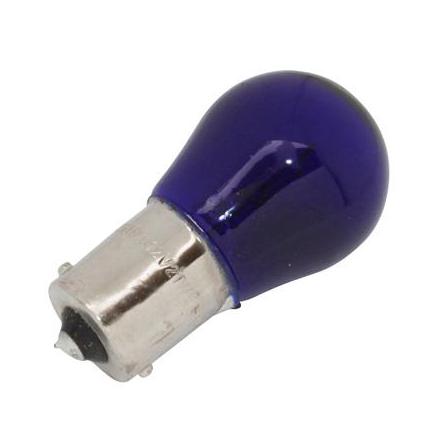 24257 AMPOULE-LAMPE 12V 21W NORME P21W CULOT BA15S BLEU (STOP ET CLIGNOTANT (BOITE DE 10) -P2R- xxx Info P2R (Motorisé) 