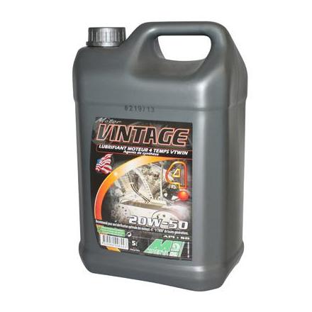 24153 HUILE MOTEUR 4 TEMPS MINERVA MOTO VINTAGE 20W50 MULTIGRADE (5L) (MOTO CLASSIC) (100% MADE IN FRANCE) xxx Info MINERVA OIL 