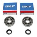 ROULEMENT D'EMBIELLAGE + JOINT CYCLO P2R ADAPTABLE MBK 51, 41, 40, 88, CLUB (KIT SKF 6302 QR ACIER)