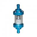 FILTRE A ESSENCE REPLAY CYLINDRIQUE ALU DIAM 6mm TRANSPARENT-BLEU (VENDU A L'UNITE)