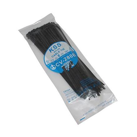 36796 COLLIER DE SERRAGE NYLON TYPE RILSAN 4,8x280mm NOIR (VENDU PAR 100) xxx Info P2R (Motorisé) 