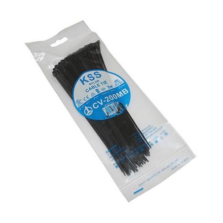 36794 COLLIER DE SERRAGE NYLON TYPE RILSAN 2,5x200mm NOIR (VENDU PAR 100) xxx Info P2R (Motorisé) 