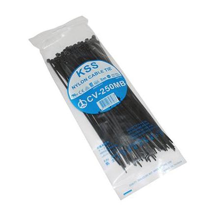 36795 COLLIER DE SERRAGE NYLON TYPE RILSAN 3,6x250mm NOIR (VENDU PAR 100) xxx Info P2R (Motorisé) 