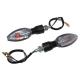 36620 CLIGNOTANT UNIVERSEL REPLAY SQUALE A LAMPE TRANSPARENT-NOIR BASE COURTE -HOMOLOGUE CE- (PAIRE) (12V 10W) xxx Info REPLAY 