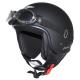 37092 CASQUE JET MT CUSTOM RIDER NOIR MAT XL (LIVRE AVEC LUNETTES) xxx Info MT 