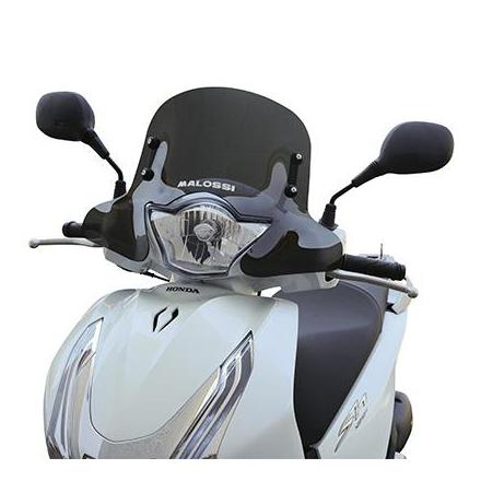 35679 BULLE-SAUTE VENT MAXISCOOTER POUR HONDA 125 SHi ABS 2013> (FUME FONCE) -MALOSSI- xxx Info MALOSSI 