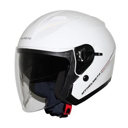 35390 CASQUE JET MT BOULEVARD SV DOUBLE ECRANS BLANC BRILLANT XS xxx Info MT 