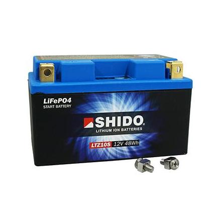  BATTERIE 12V 4 Ah LTZ10S SHIDO LITHIUM ION PRET A L'EMPLOI (Lg150xL87xH93) REMPLACE YTZ10S xxx Info 