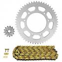 KIT CHAINE ADAPTABLE DERBI 50 SENDA DRD R RACING 2002-2005 420 13x53 (DIAM 102-125-8.5) (DEMULTIPLICATION ORIGINE) -AFAM-