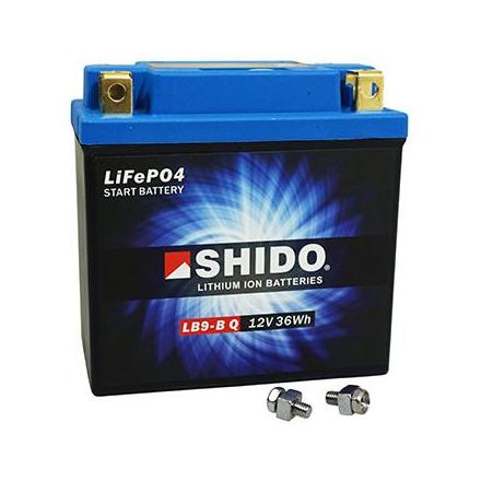  BATTERIE 12V 3 Ah LB9-B SHIDO LITHIUM ION PRET A L'EMPLOI (Lg134xL75xH134) REMPLACE YB9B-B xxx Info 