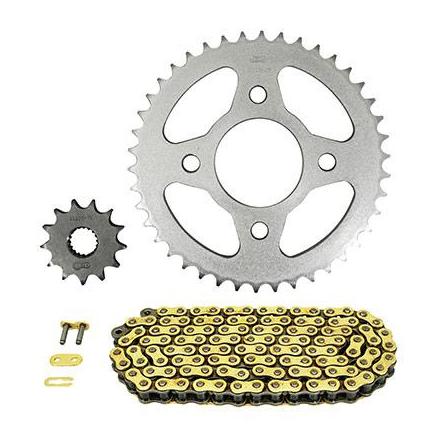  KIT CHAINE ADAPTABLE MASH 125 CAFE RACER 2014>2016 428 13x42 (DIAM COURONNE 58-90-10.5) (DEMULTIPLICATION ORIGINE) -AFAM- 