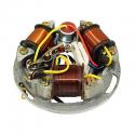 STATOR ALLUMAGE MAXISCOOTER ADAPTABLE PIAGGIO 125 VESPA GTR, TS, SPRINT 1ère SERIE (3 BOBINES - RUPTEUR - CONDENSATEUR) (R.O 2