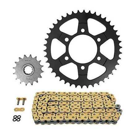 160493 KIT CHAINE ADAPTABLE KAWASAKI 1000 Z 2003>2006 525 16x42 (DIAM COURONNE 80-104-10.5) (DEMULTIPLICATION ORIGINE) -AFA