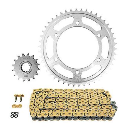 160557 KIT CHAINE ADAPTABLE YAMAHA 800 FZ8 N 2010>2016 525 16x46 (DIAM COURONNE 130-150-10.5) (DEMULTIPLICATION ORIGINE) -A